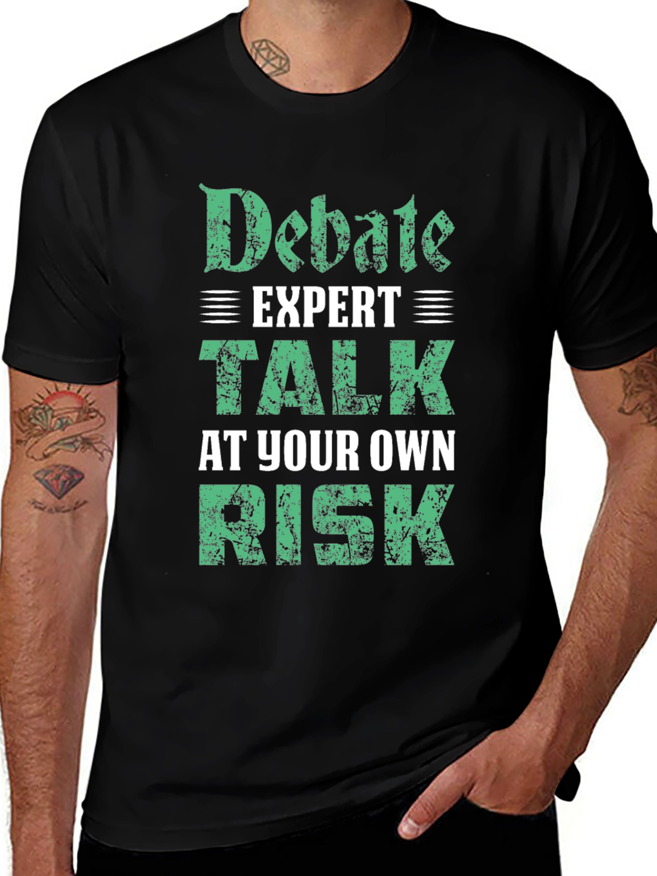 Debate Expert T-Shirt - Talk At Your Own Risk