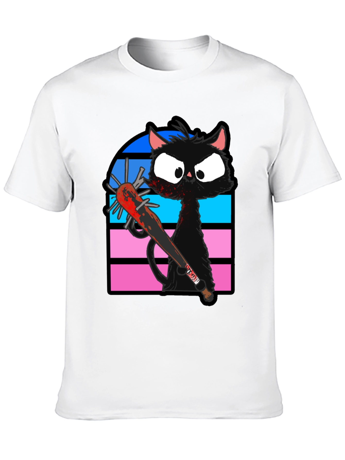 Black Cat Baseball Bat T-Shirt