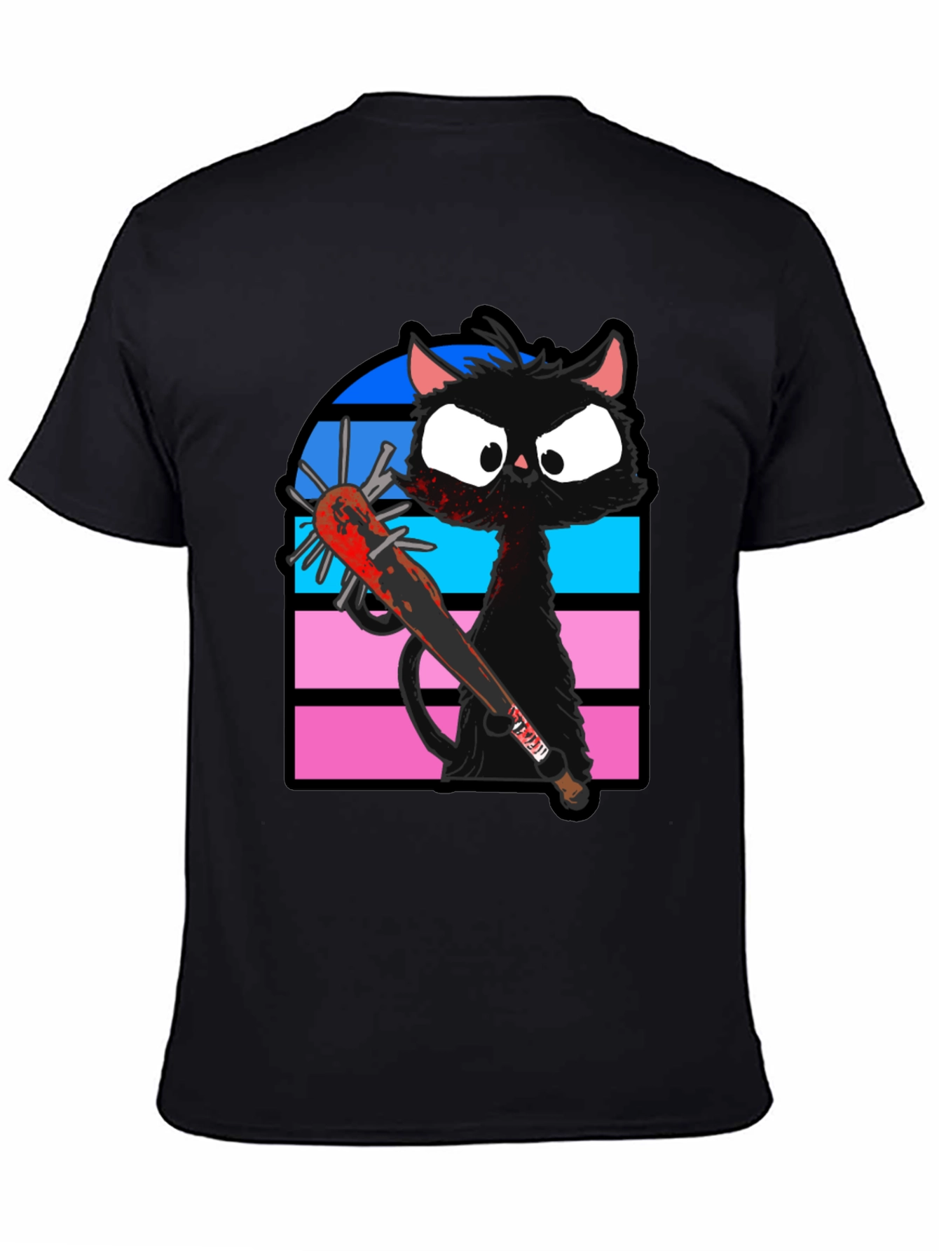 Black Cat Baseball Bat T-Shirt