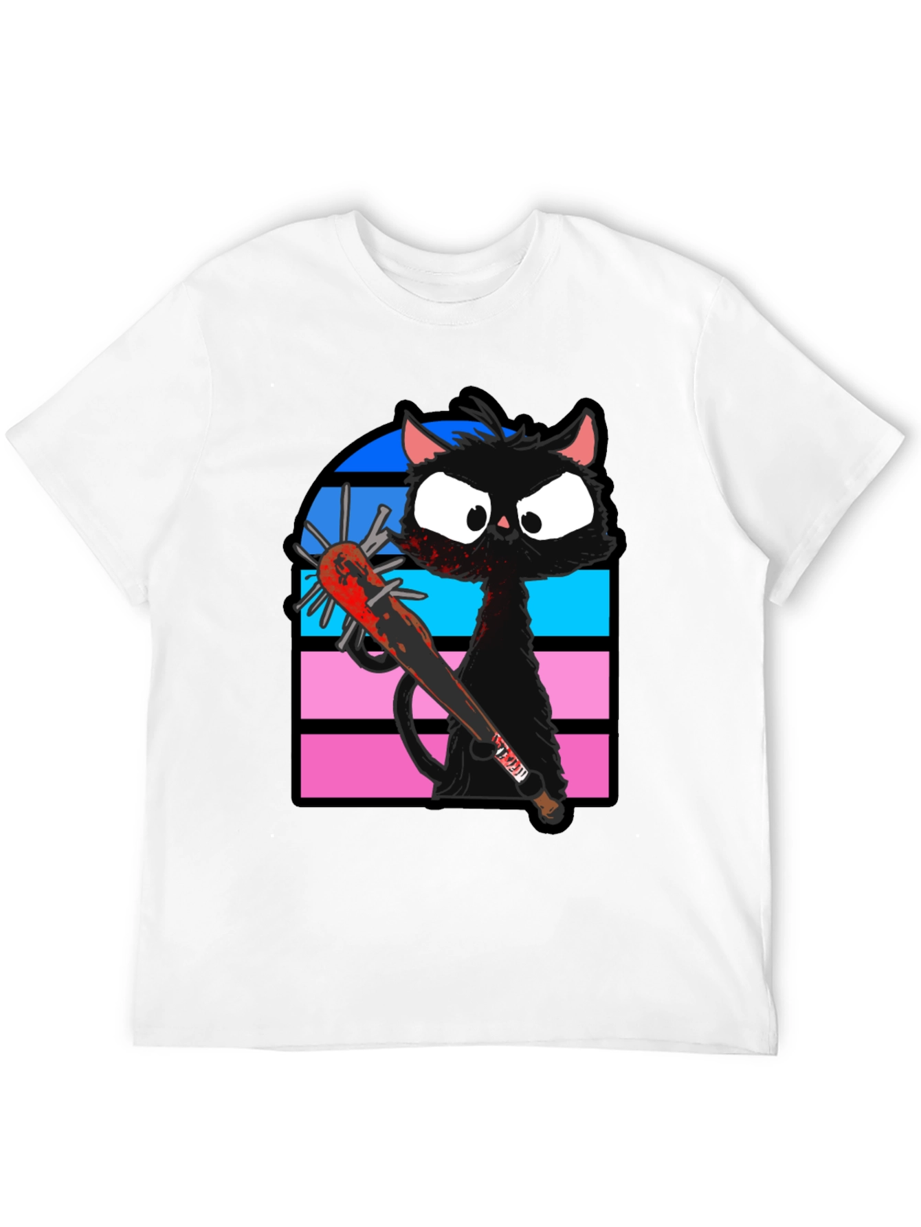Black Cat Baseball Bat T-Shirt