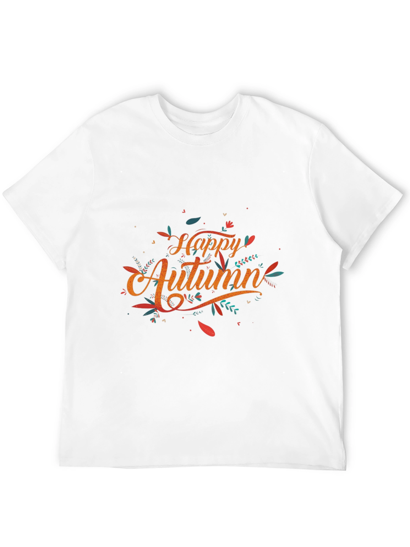 Happy Autumn Graphic Tee - Stylish Fall Season T-Shirt
