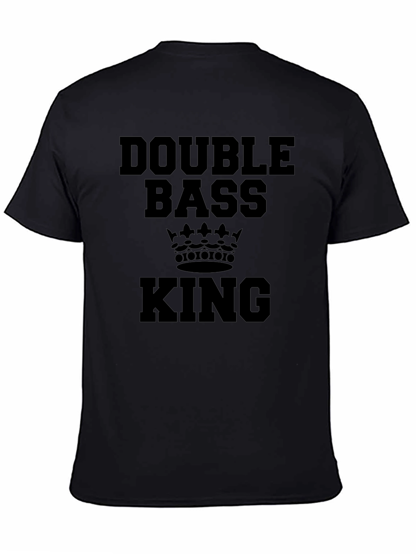 Double Bass King T-Shirt - Black Music Tee