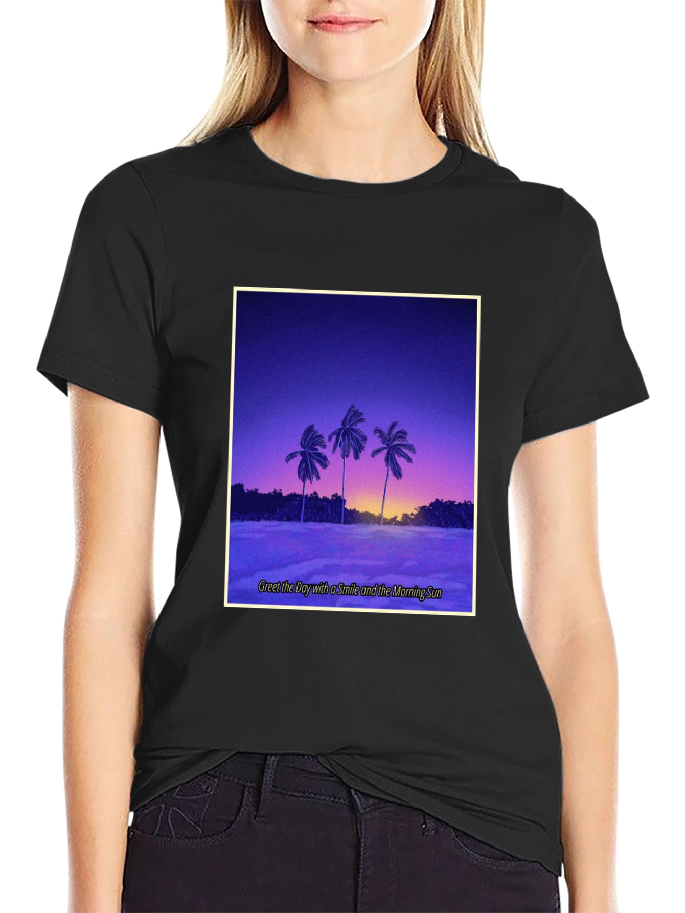 Sunset Palm T-Shirt - Greet the Day with Style