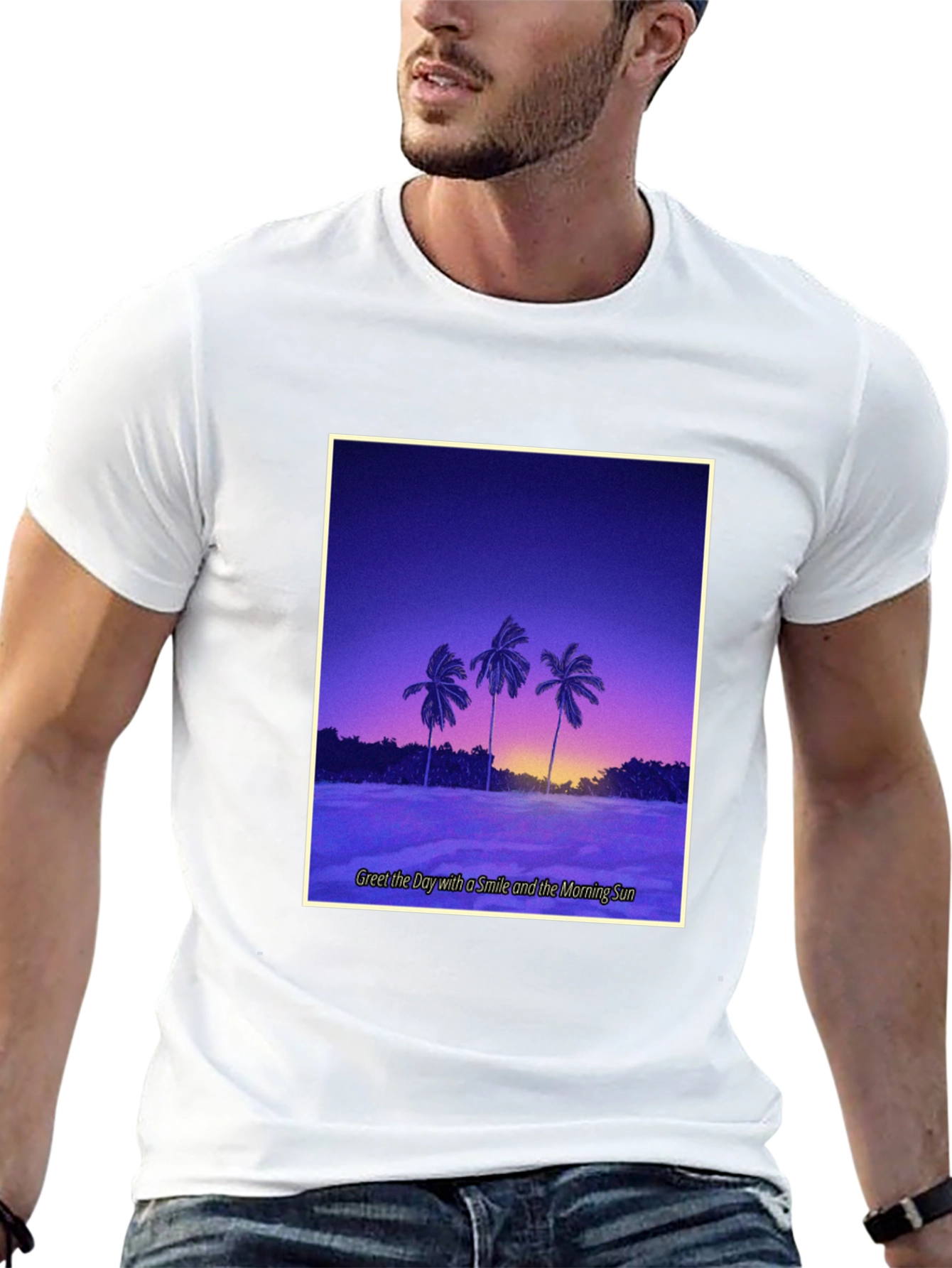 Sunset Palm T-Shirt - Greet the Day with Style