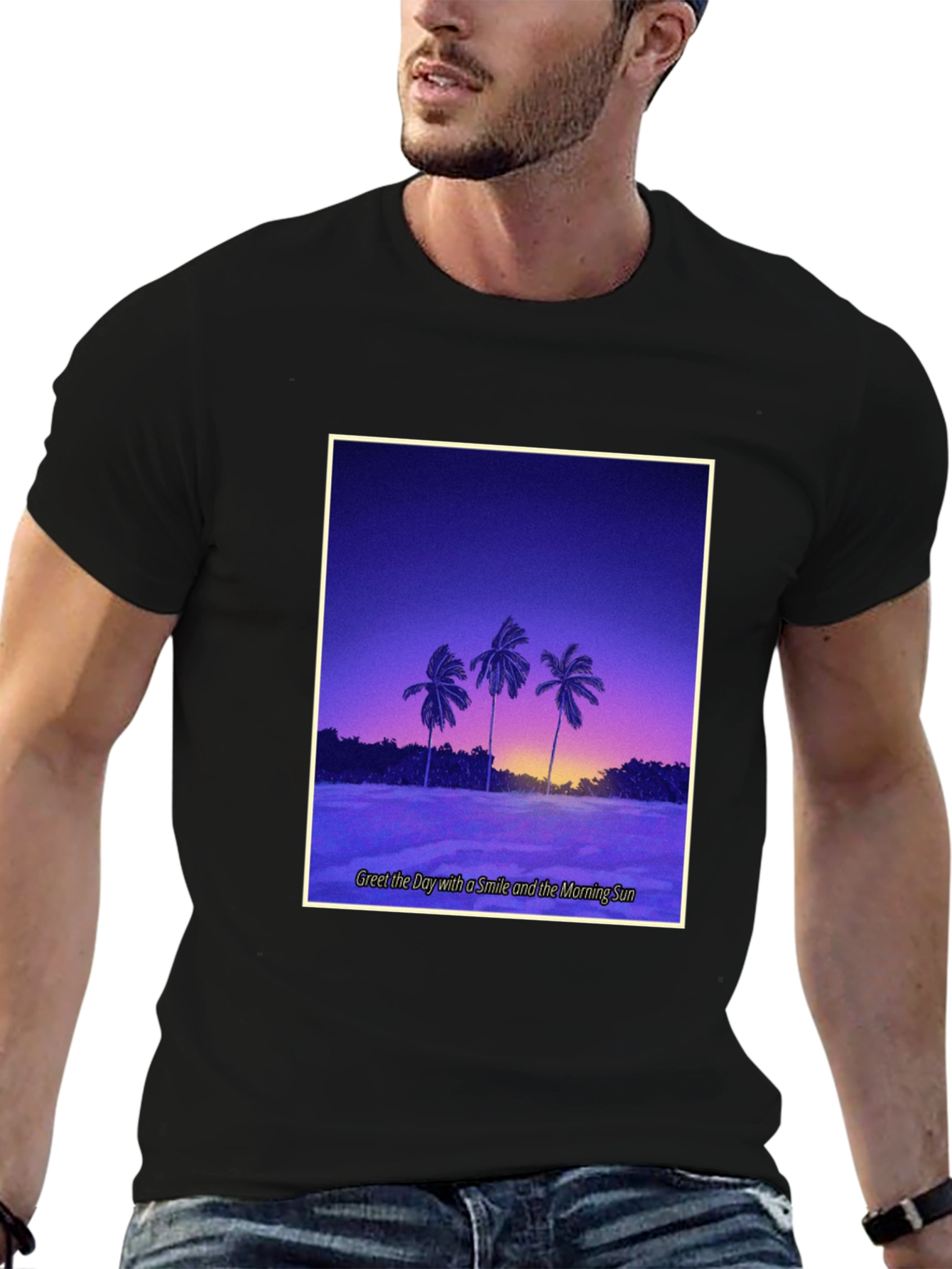 Sunset Palm T-Shirt - Greet the Day with Style