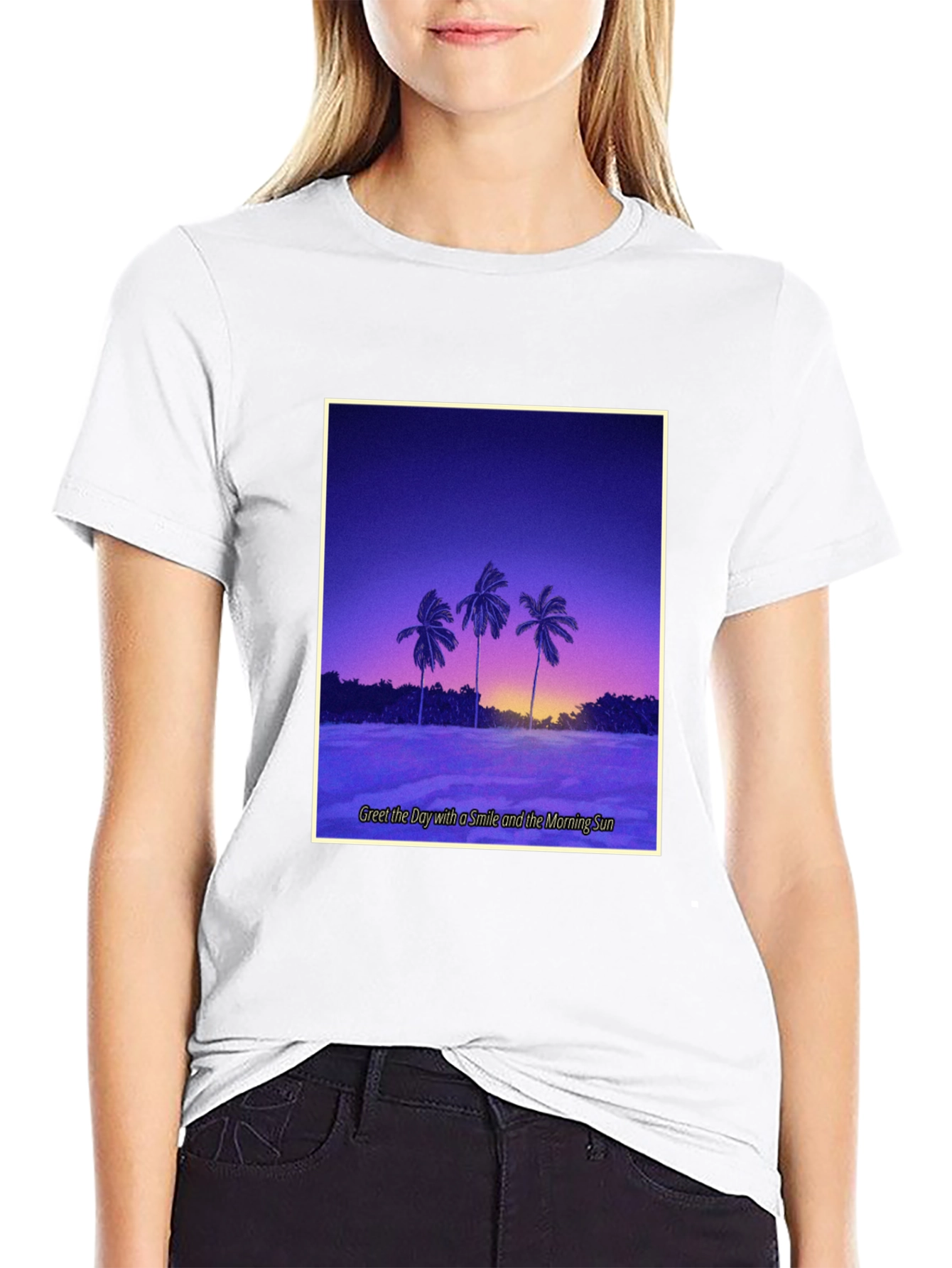 Sunset Palm T-Shirt - Greet the Day with Style
