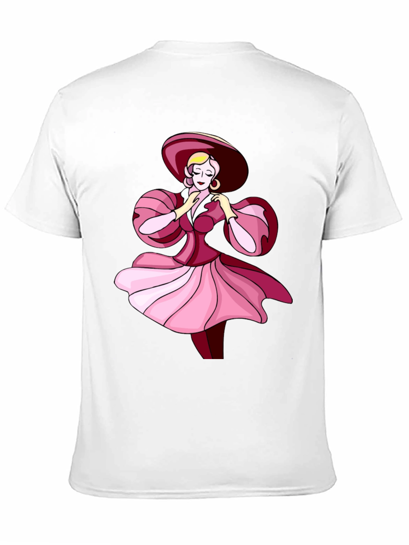 Elegant Lady Graphic Tee - Stylish Black T-Shirt