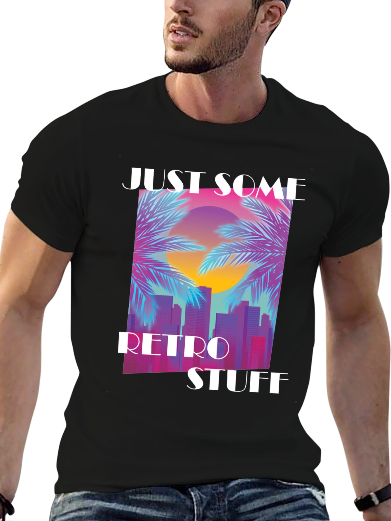Retro Synthwave T-Shirt - Just Some Retro Stuff