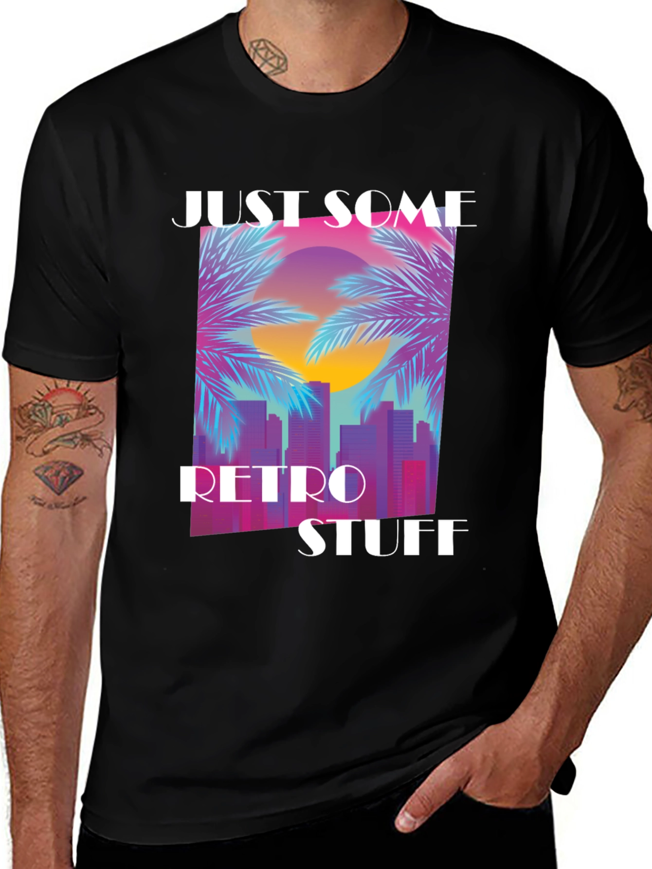 Retro Synthwave T-Shirt - Just Some Retro Stuff