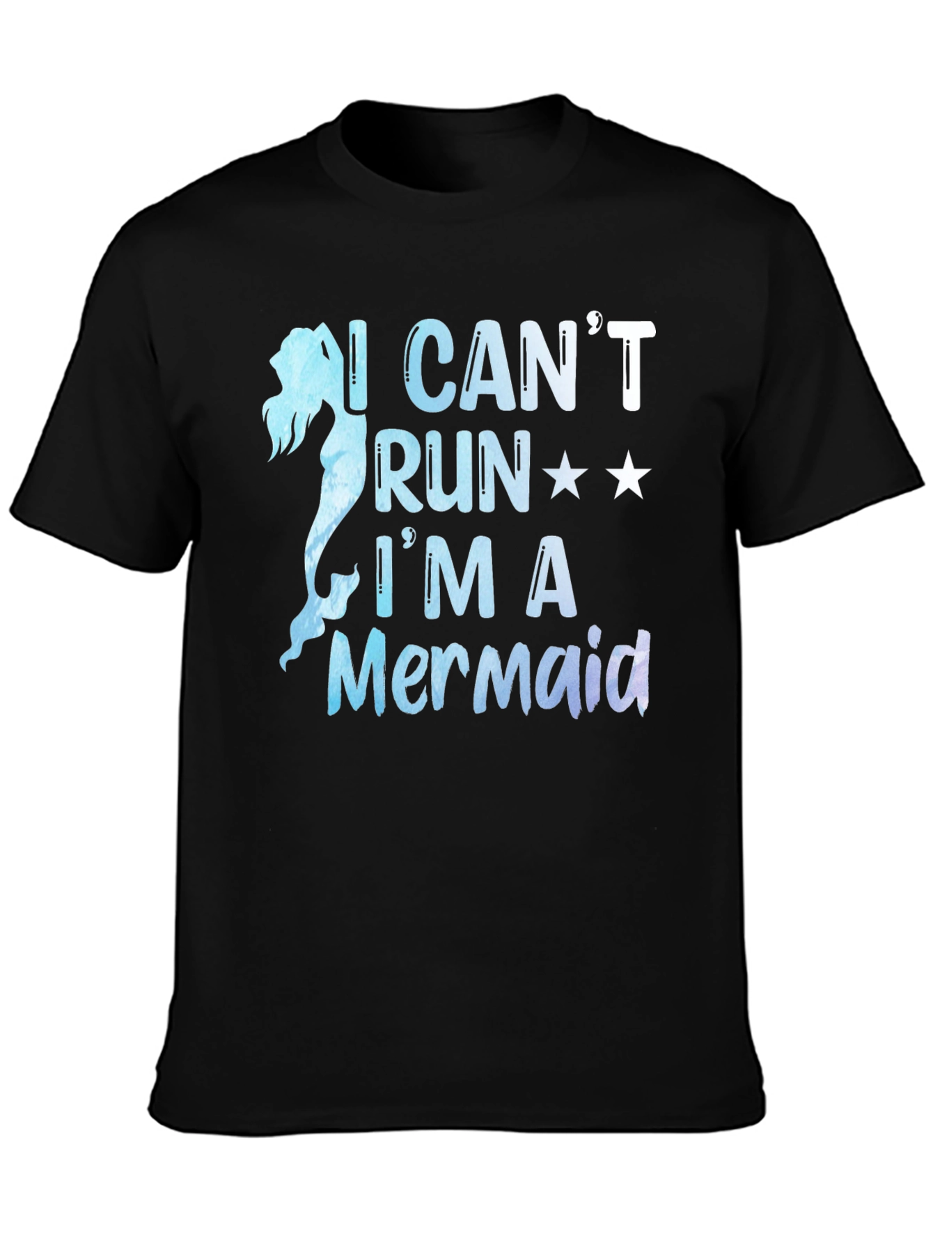 Mermaid Graphic Tee - I Cant Run