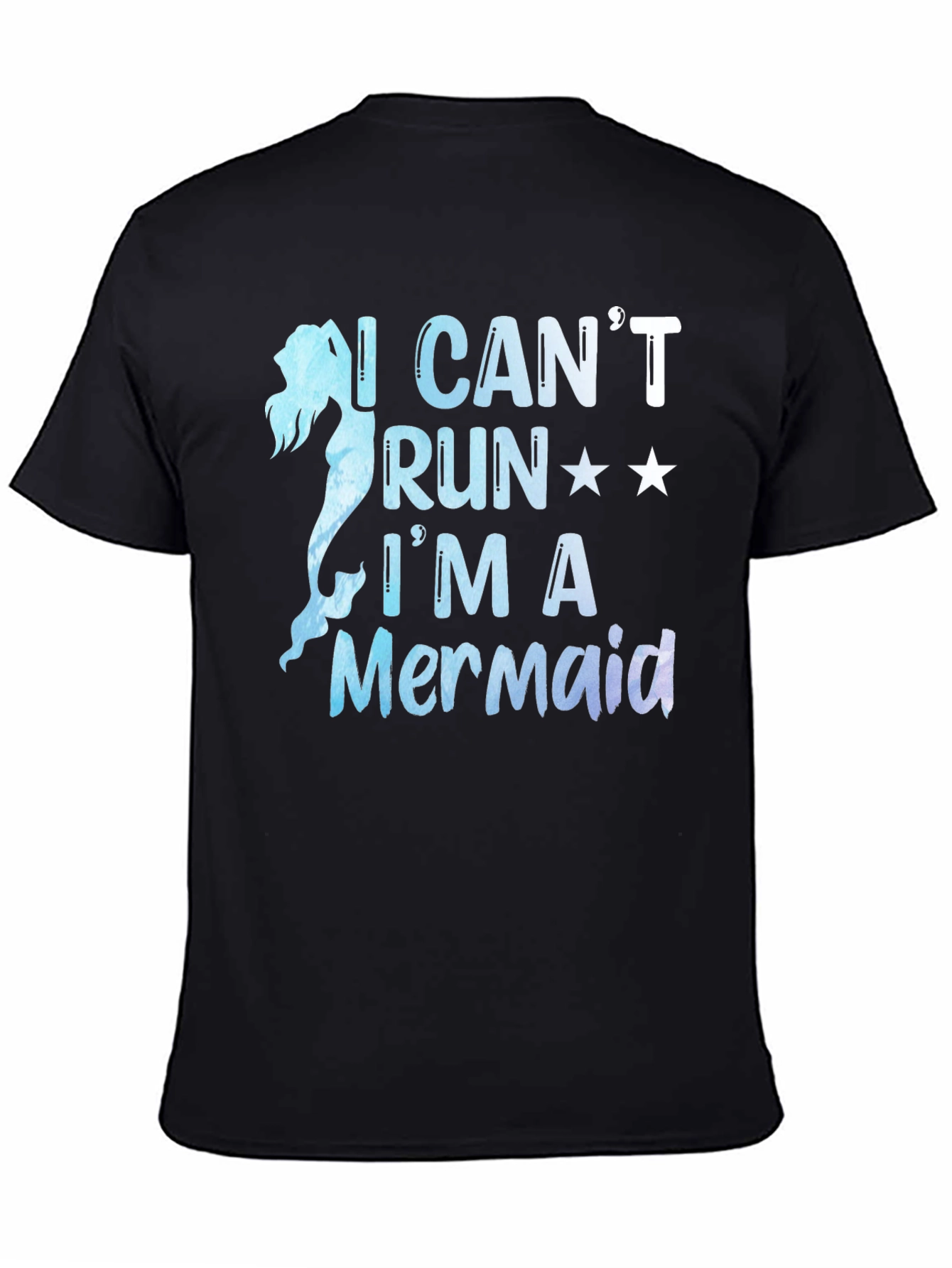 Mermaid Graphic Tee - I Cant Run