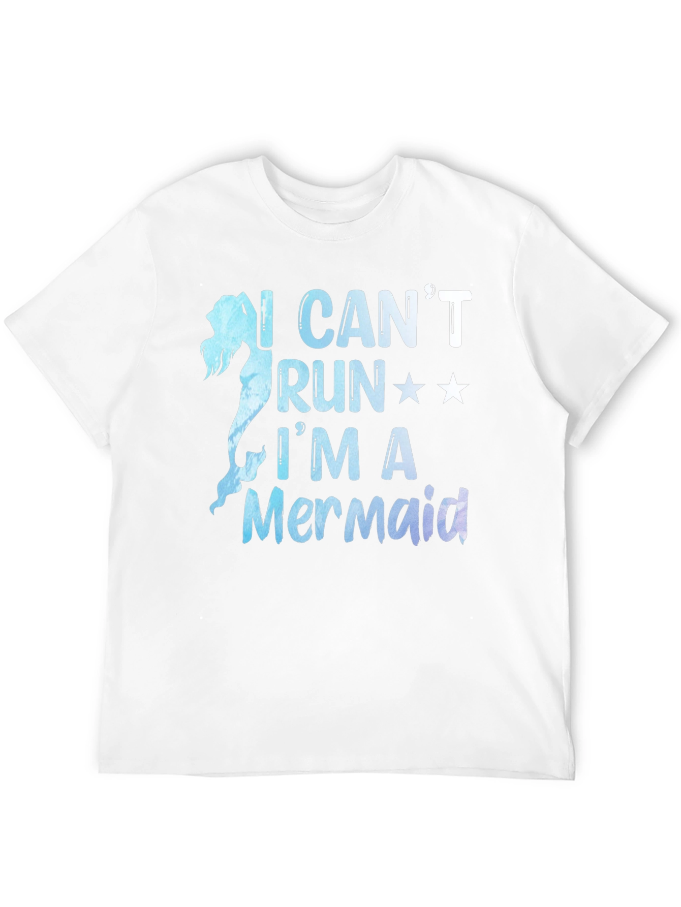 Mermaid Graphic Tee - I Cant Run