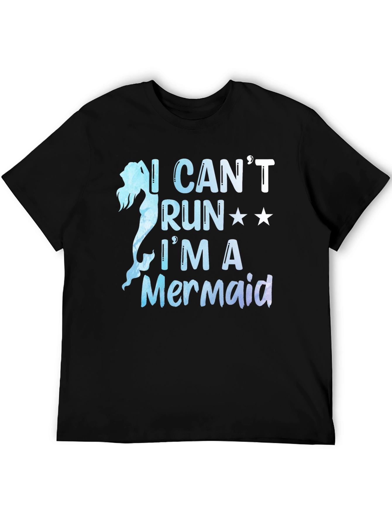 Mermaid Graphic Tee - I Cant Run