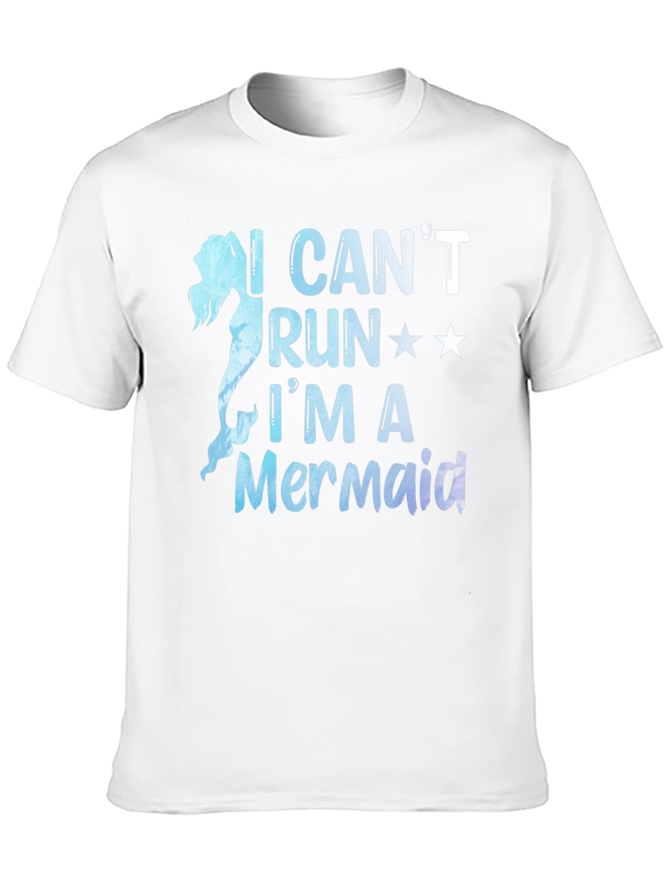 Mermaid Graphic Tee - I Cant Run