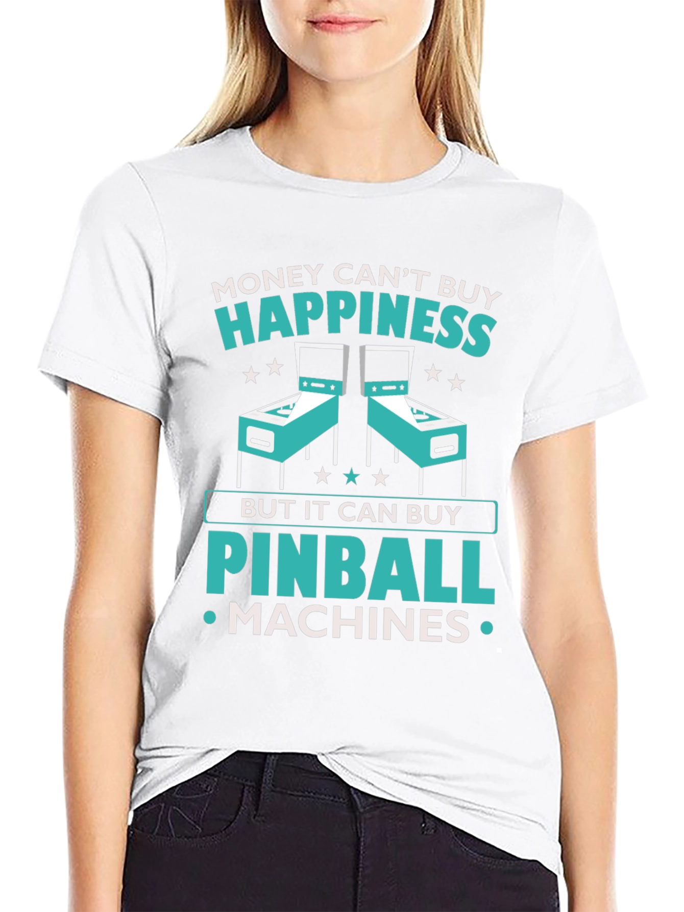 Money Cant Buy Happiness Pinball T-Shirt