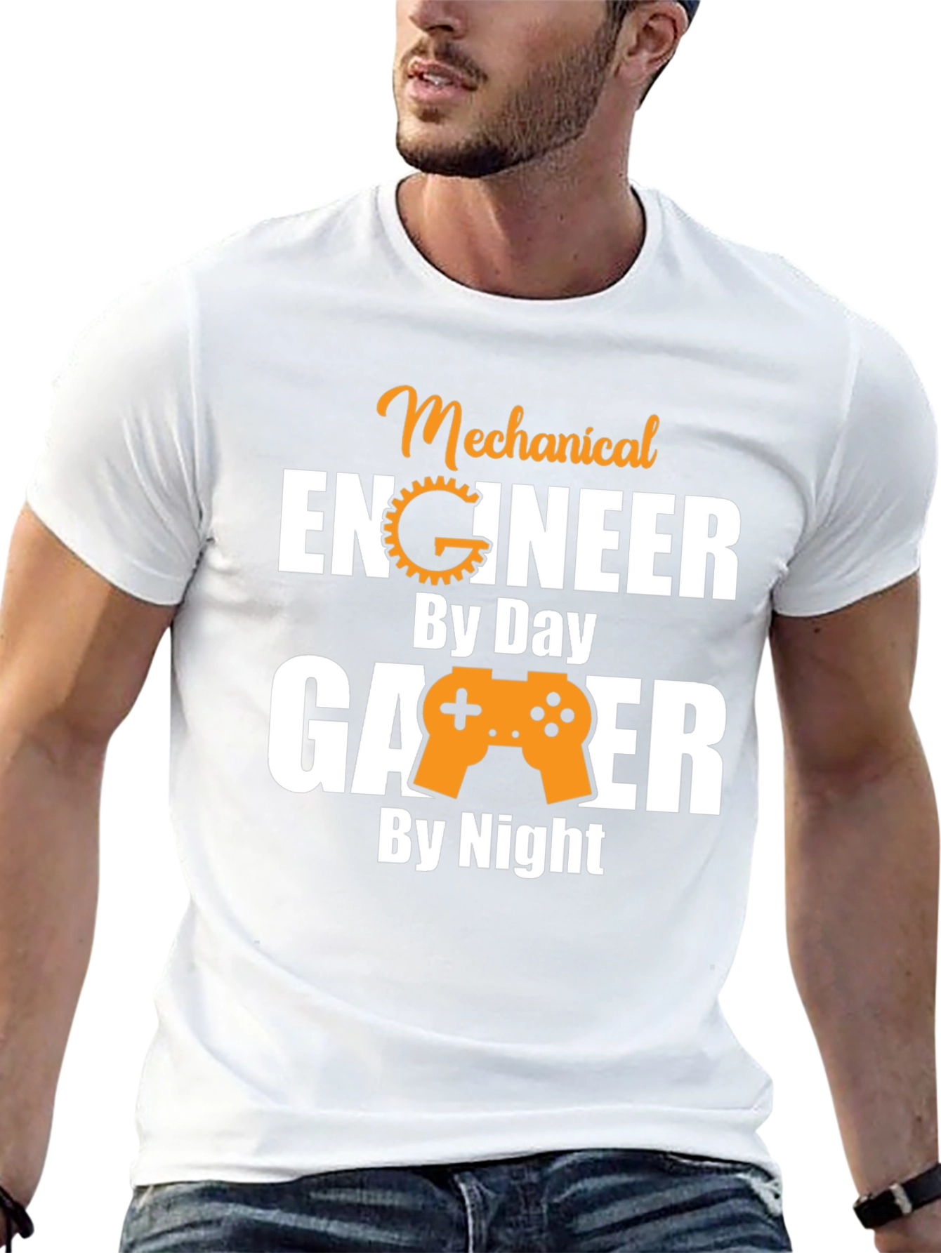 Mechanical Engineer Gamer T-Shirt - Black