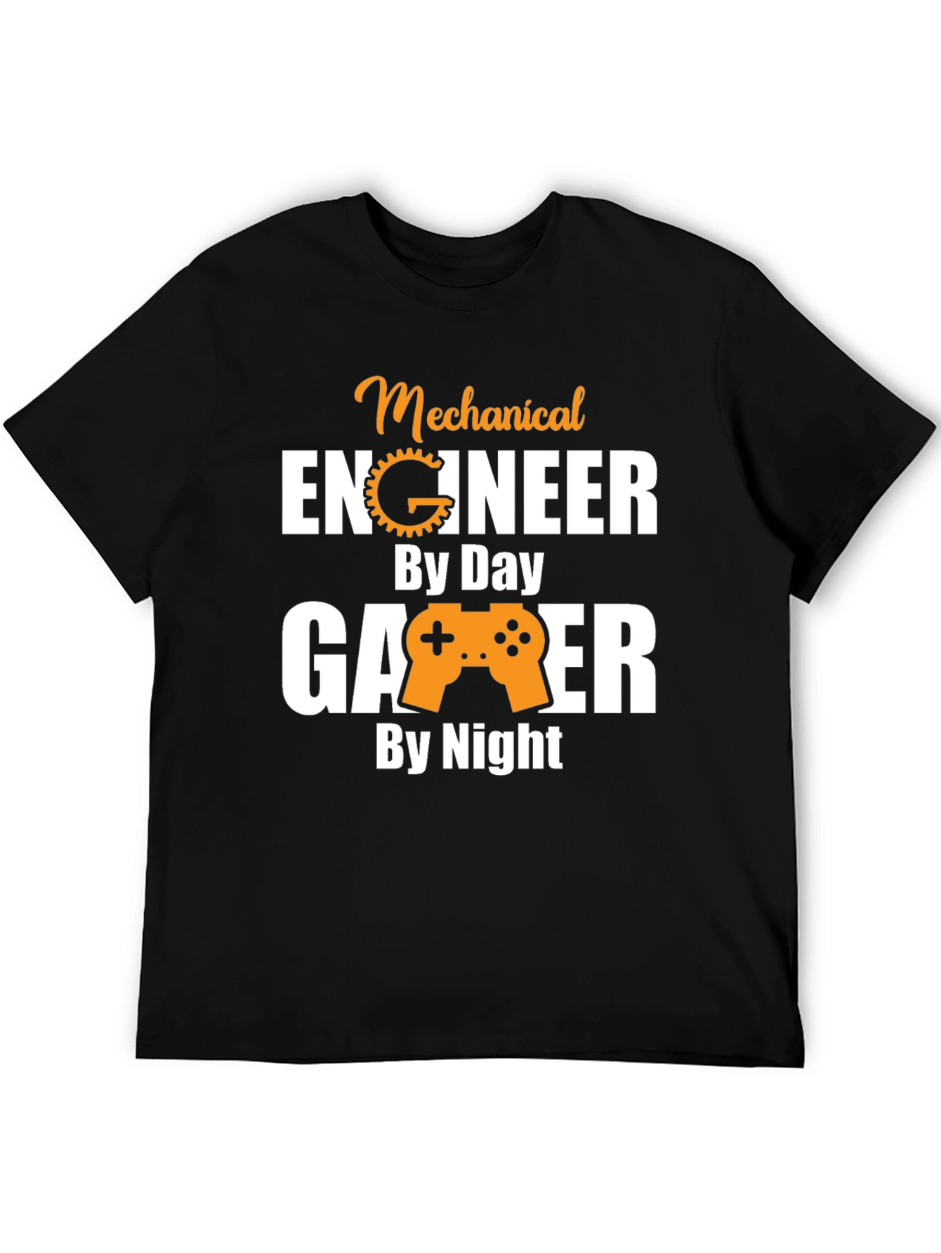 Mechanical Engineer Gamer T-Shirt - Black