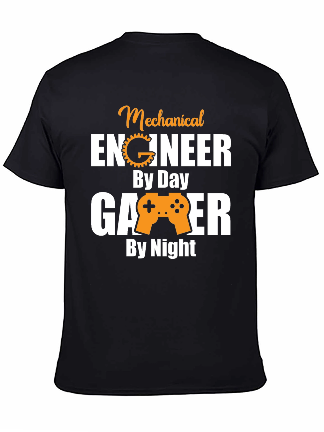 Mechanical Engineer Gamer T-Shirt - Black