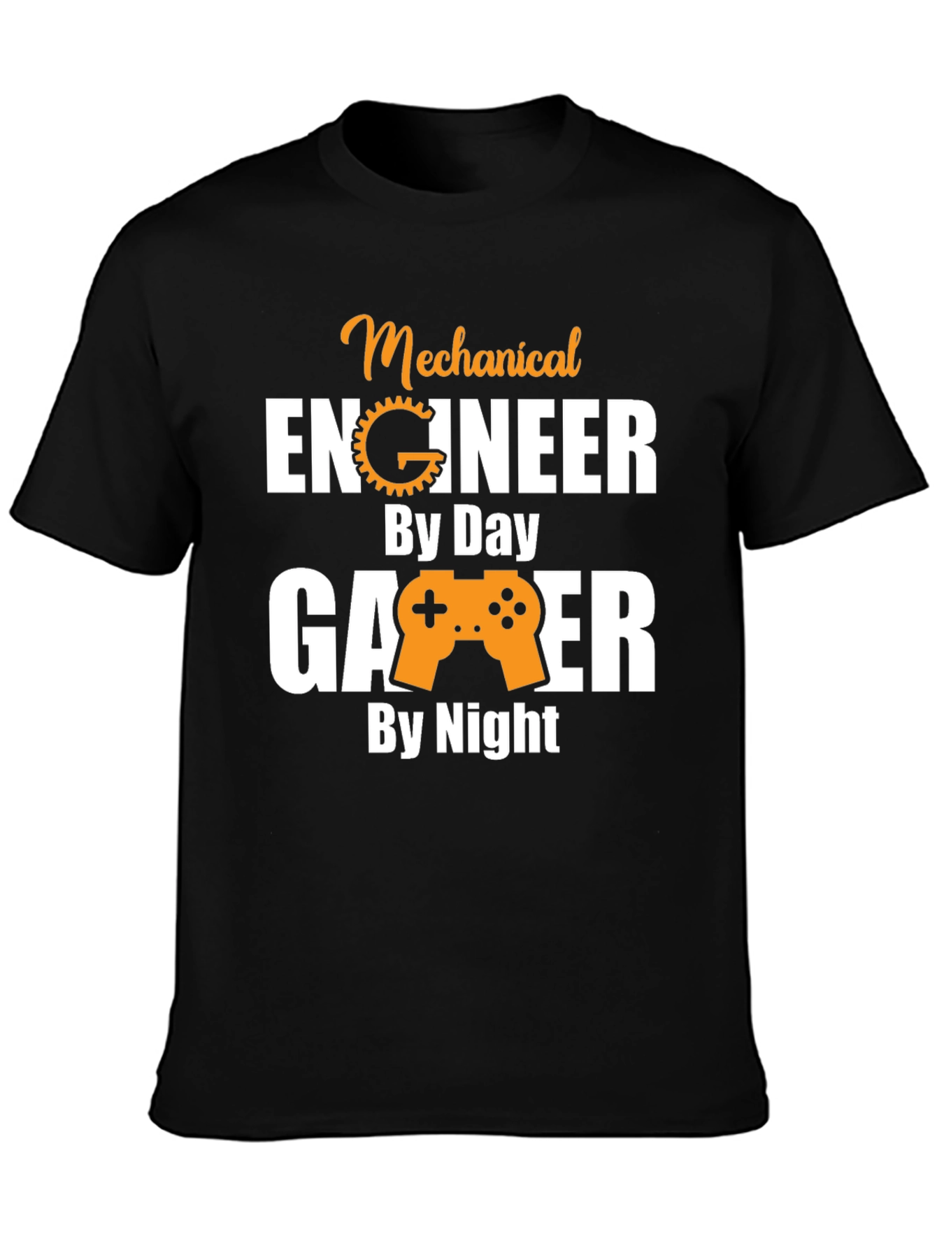Mechanical Engineer Gamer T-Shirt - Black