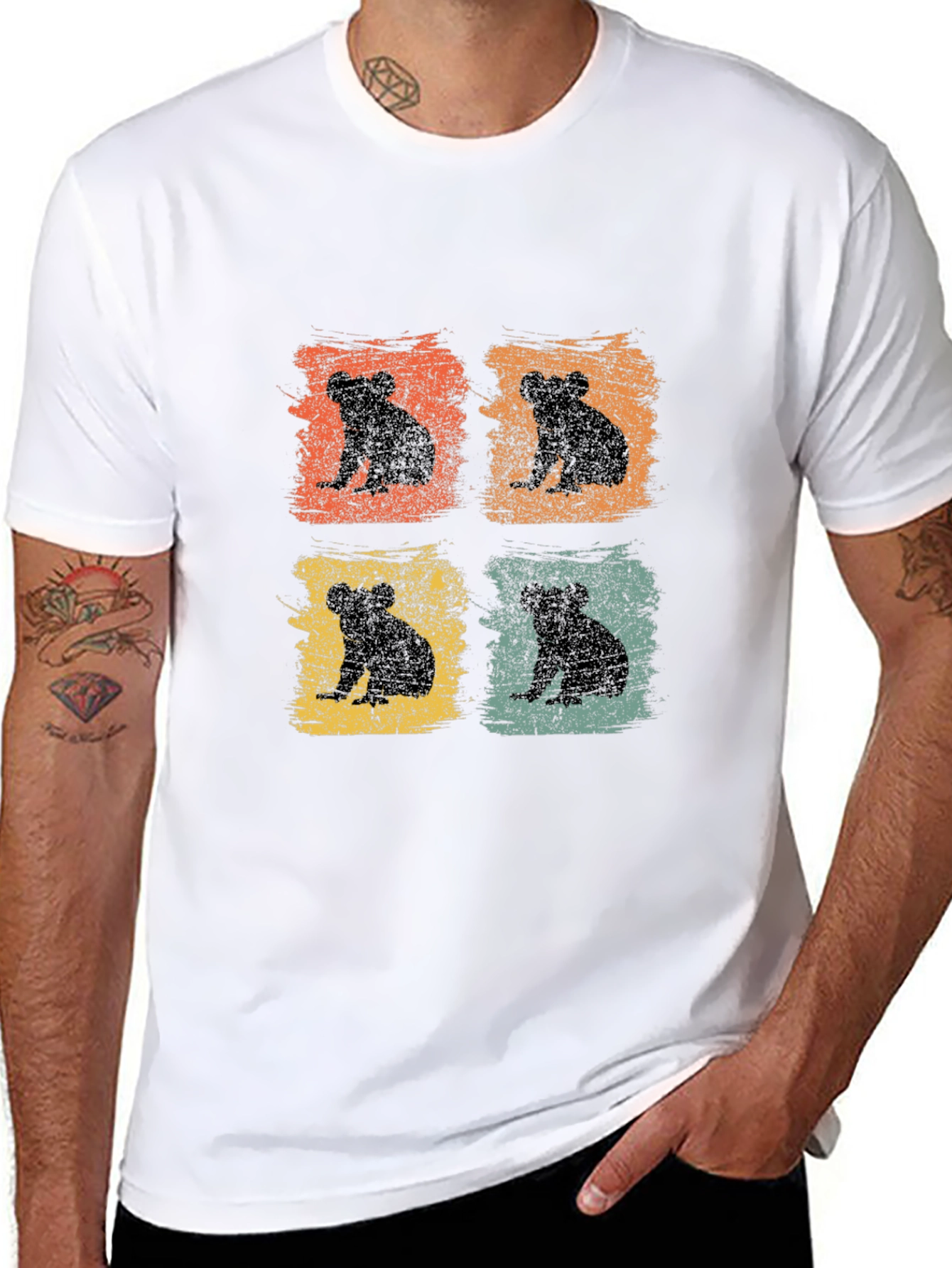 Retro Koala T-Shirt - Stylish Animal Graphic Tee