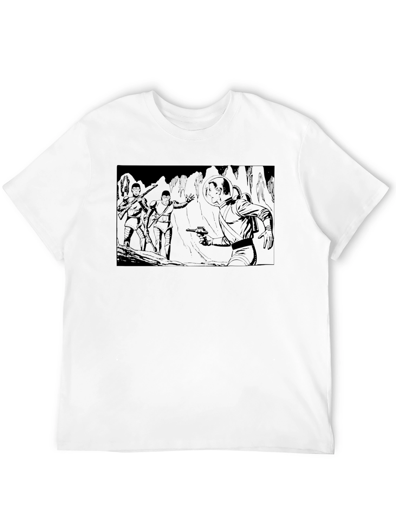 Retro Sci-Fi Comic T-Shirt - Bold Graphic Tee