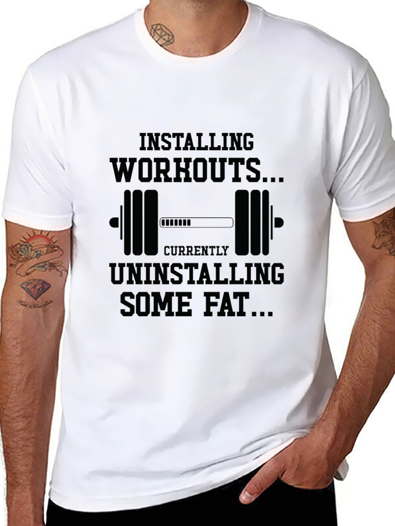 Workout Loading Funny Graphic T-Shirt