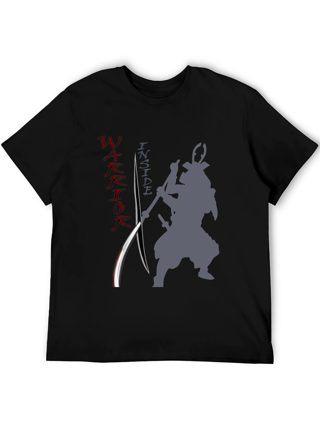 Warrior Inside Mens Graphic Tee - Samurai Design