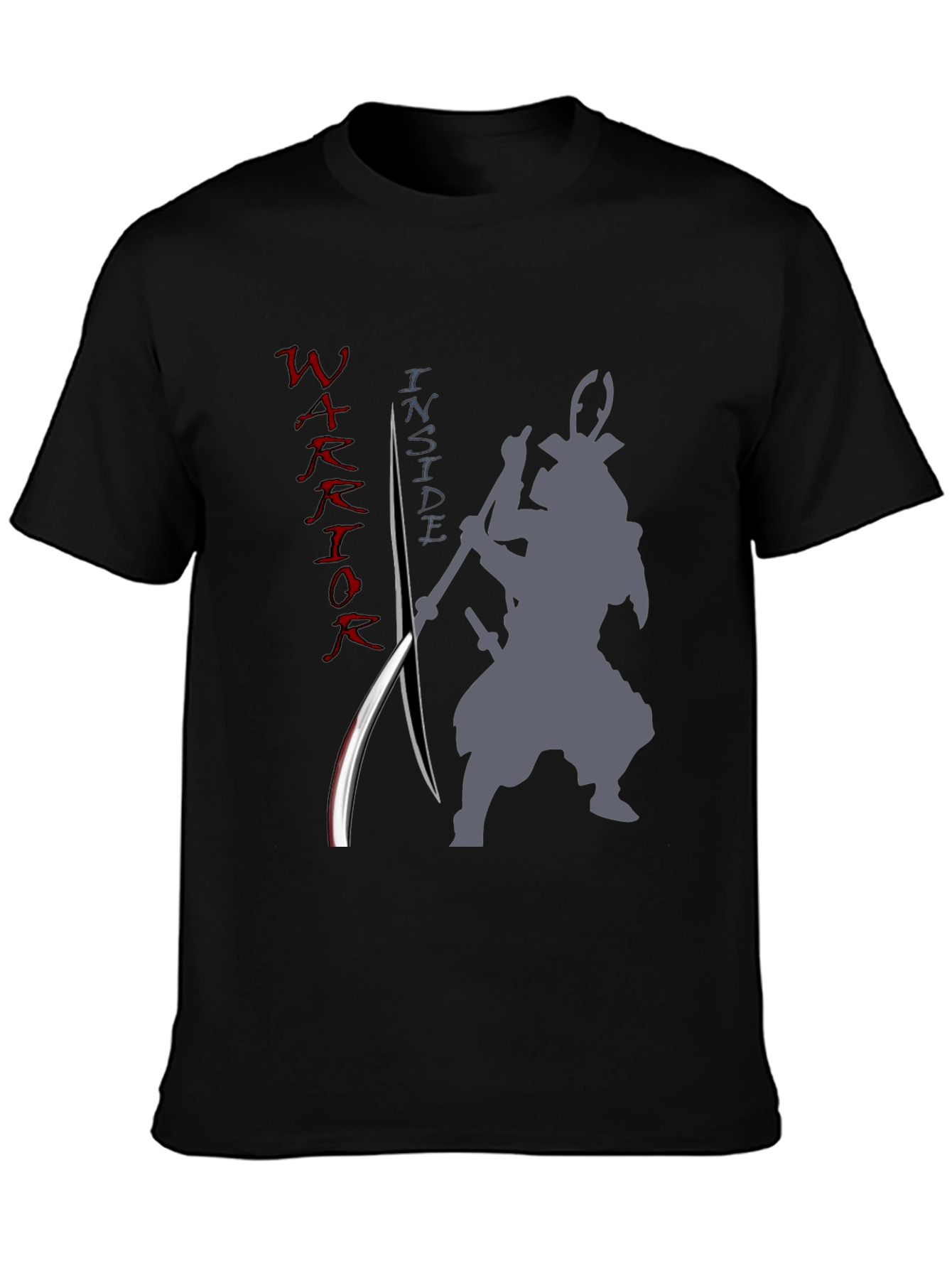 Warrior Inside Mens Graphic Tee - Samurai Design