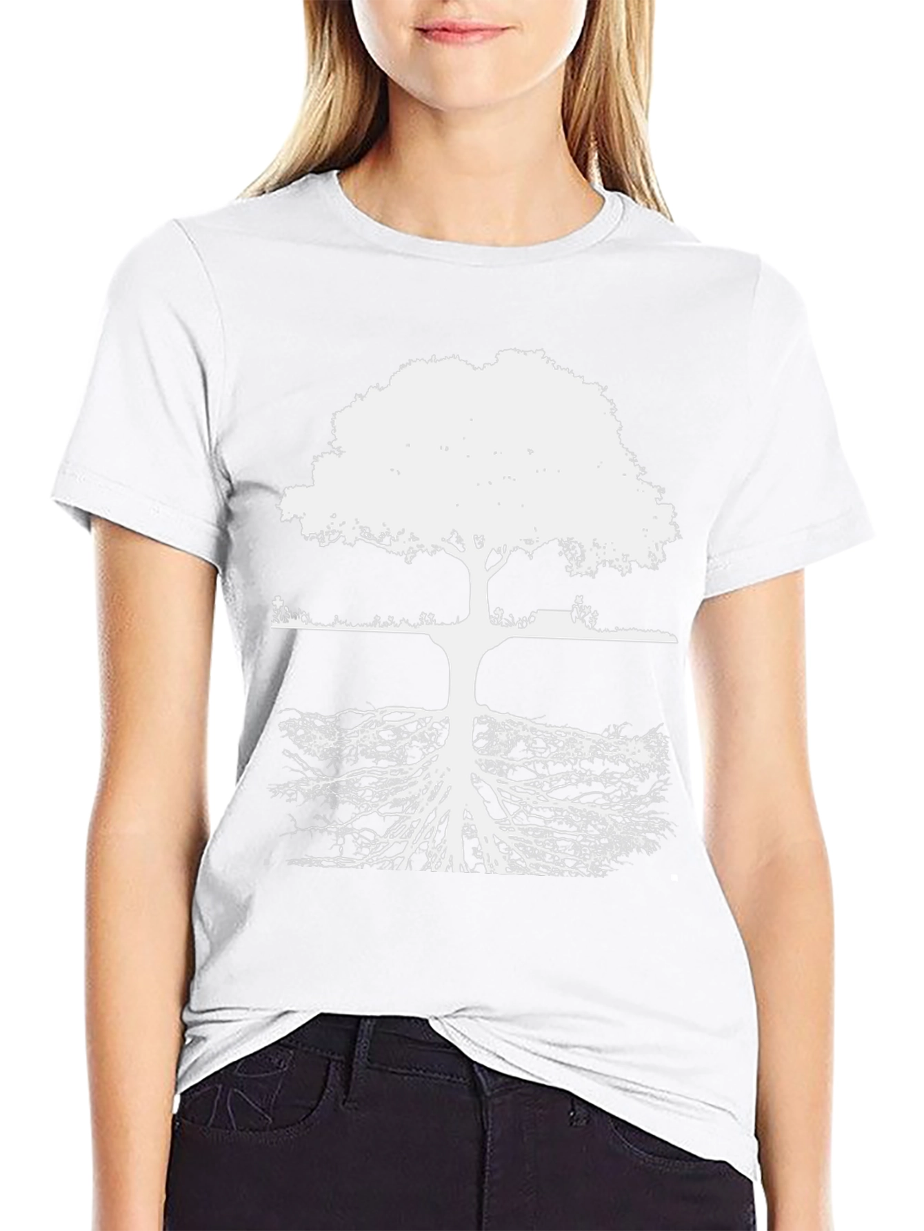 Tree of Life Black T-Shirt: Roots & Growth
