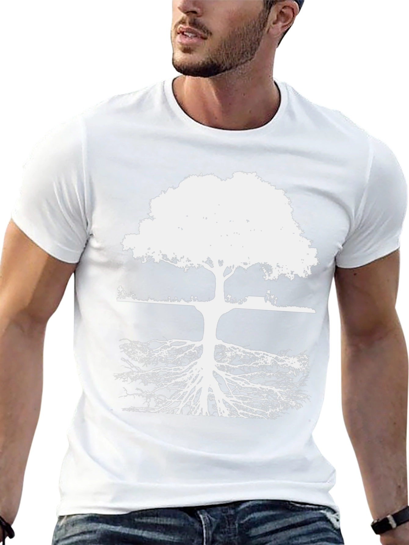 Tree of Life Black T-Shirt: Roots & Growth