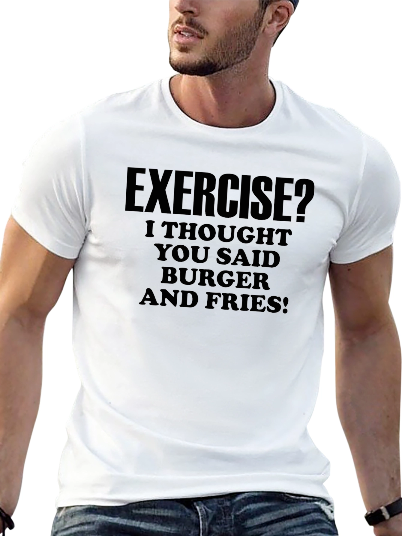 Funny Exercise? Burger & Fries T-Shirt