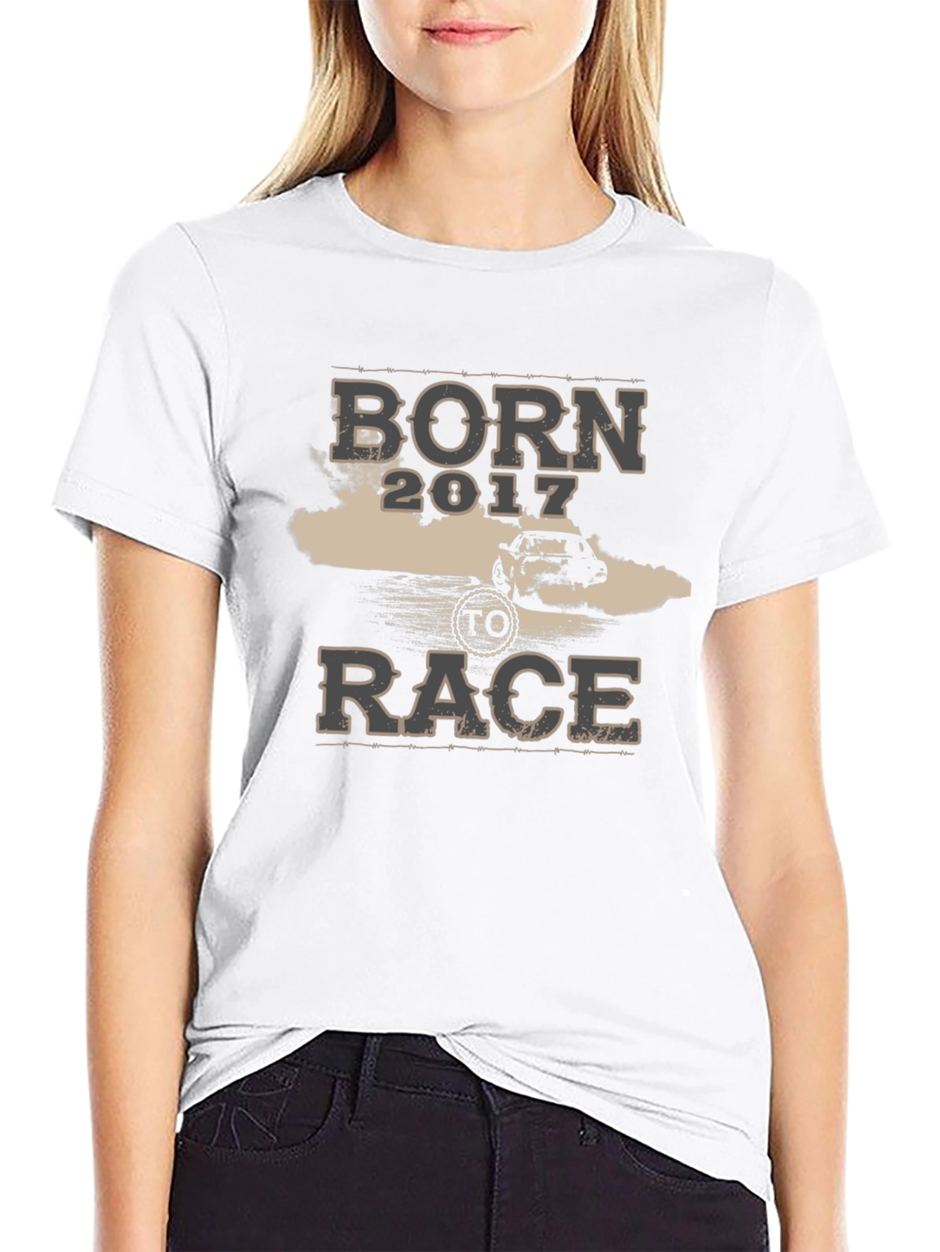 Born to Race 2017 Black Graphic Tee