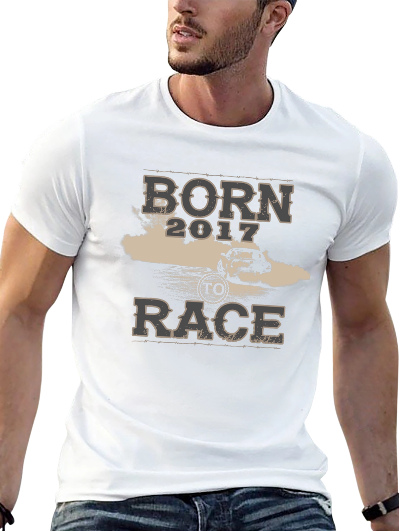 Born to Race 2017 Black Graphic Tee
