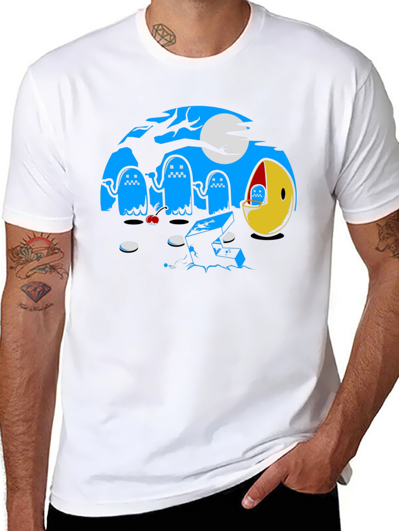 Pac-Man Graveyard Graphic T-Shirt