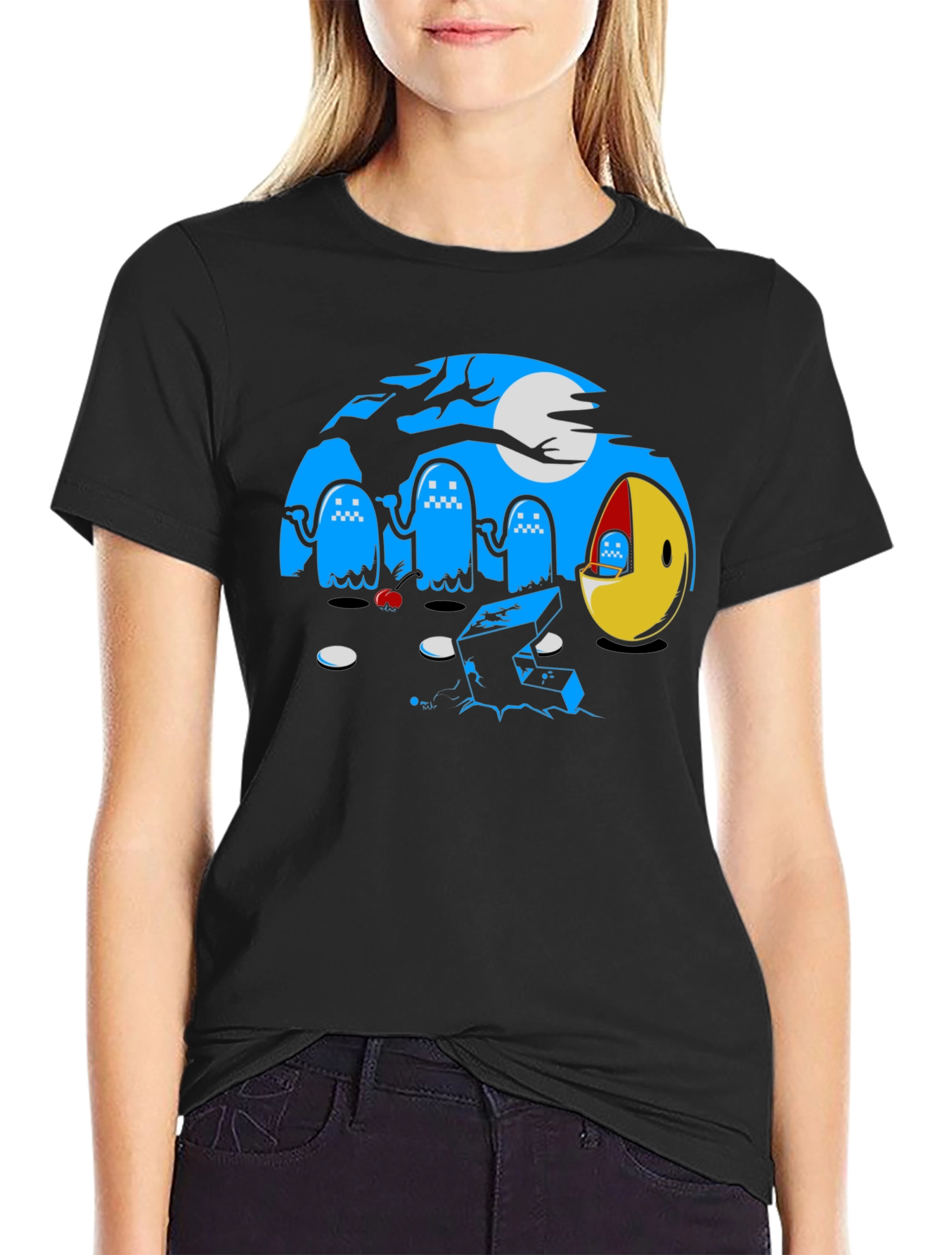 Pac-Man Graveyard Graphic T-Shirt
