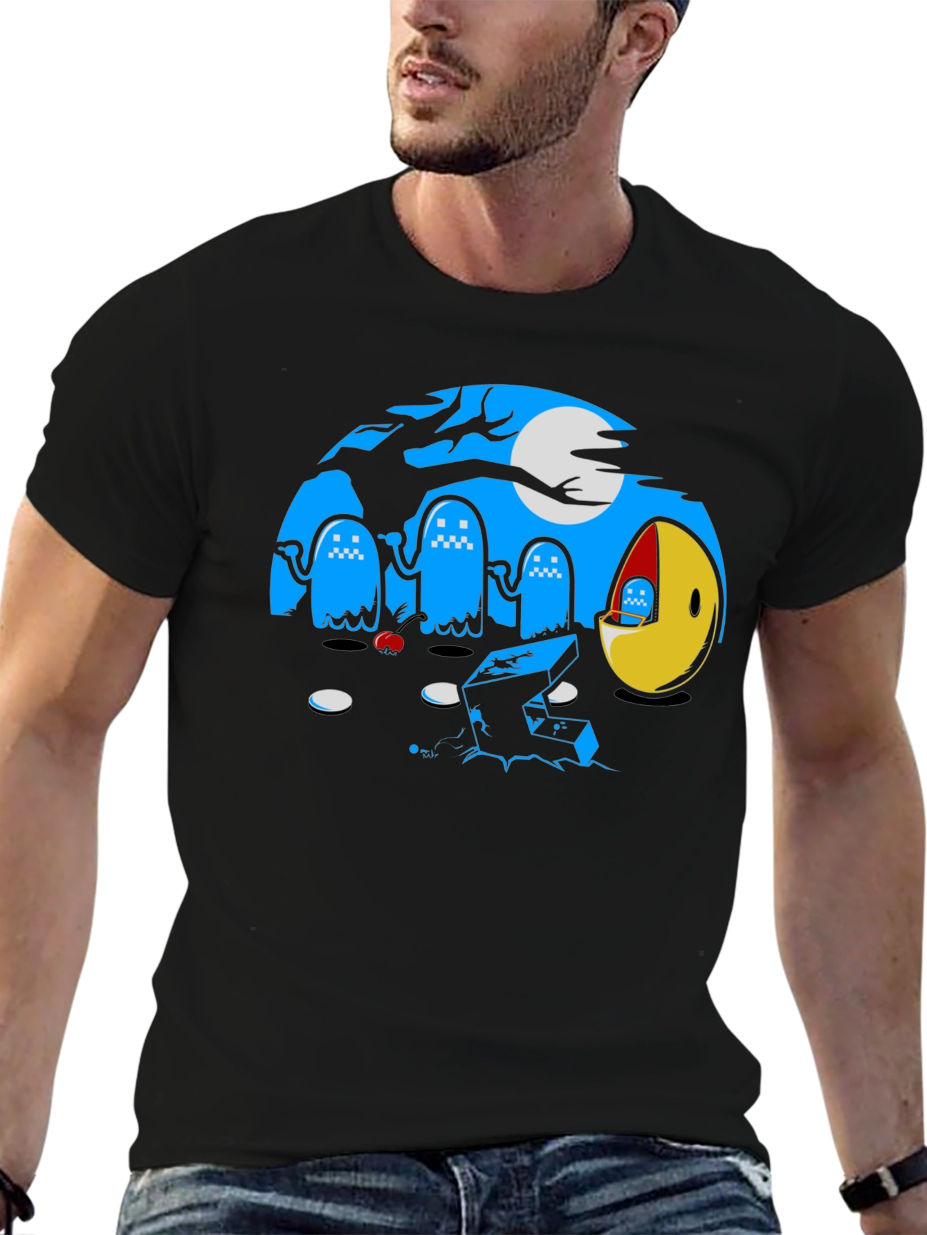 Pac-Man Graveyard Graphic T-Shirt