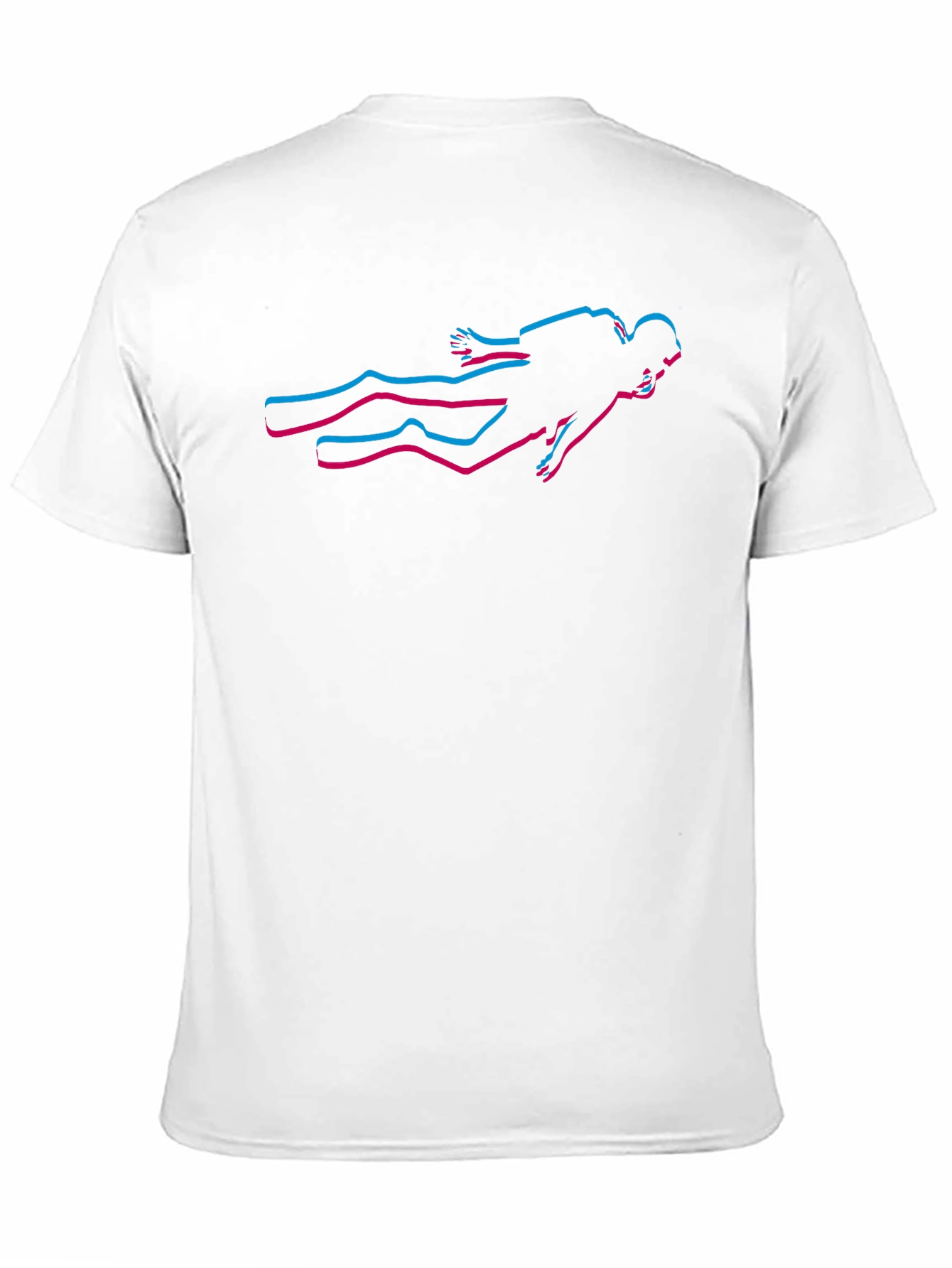 Cool Diver Graphic Black T-Shirt