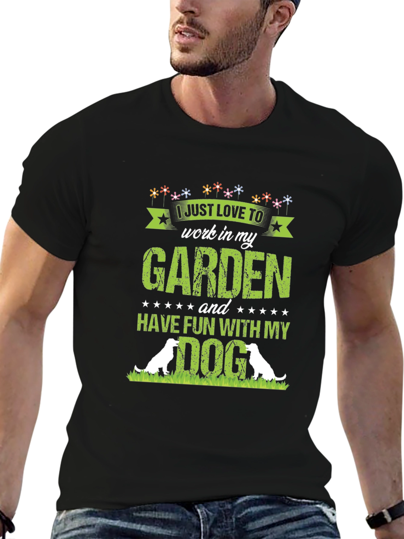 I Love Gardening & My Dog T-Shirt