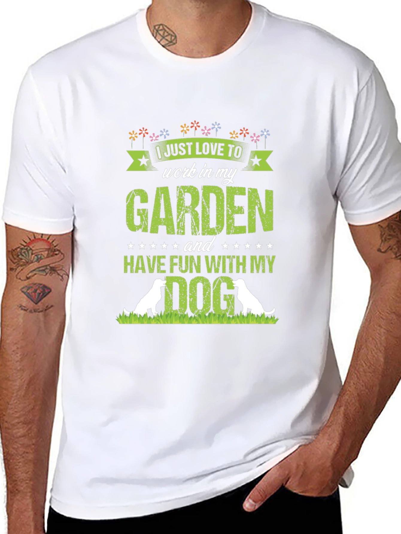 I Love Gardening & My Dog T-Shirt