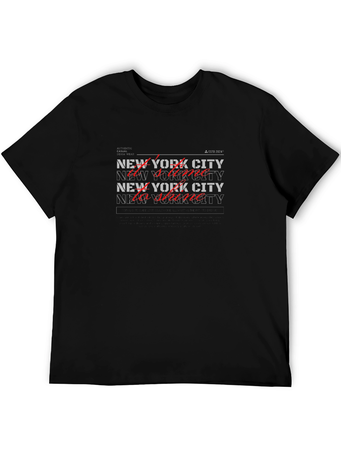 New York City Graphic T-Shirt - Black