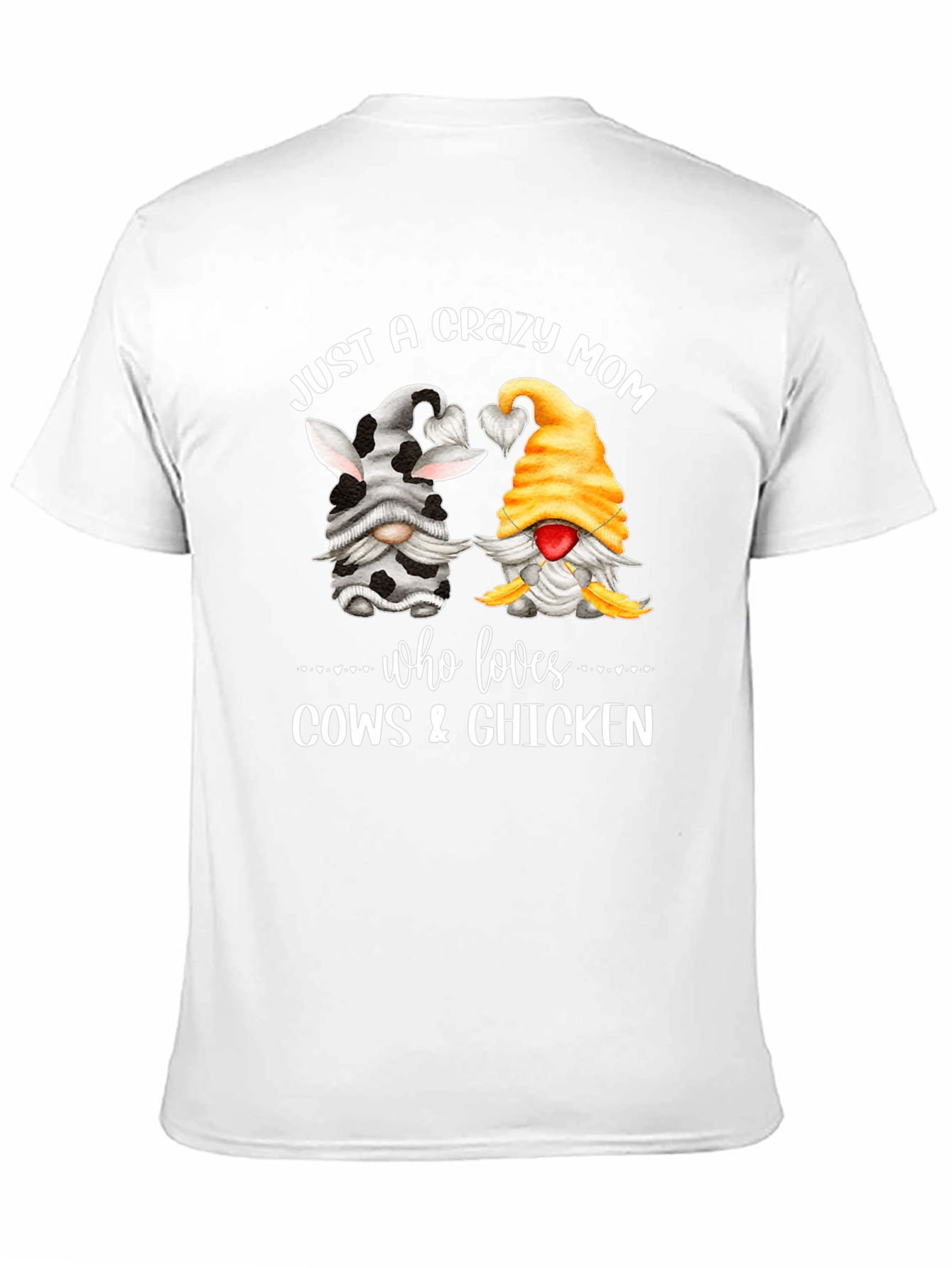 Crazy Mom Cow & Chicken Lover Graphic Tee