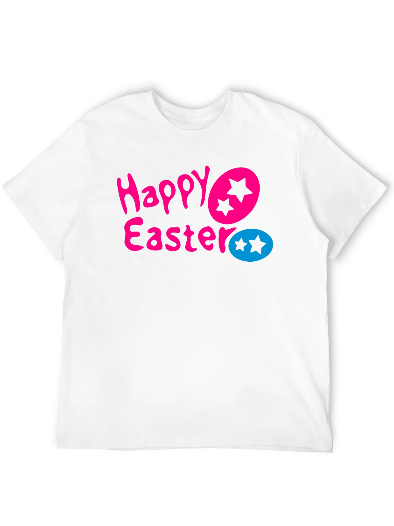 Happy Easter Star Egg Graphic Tee - Black T-Shirt