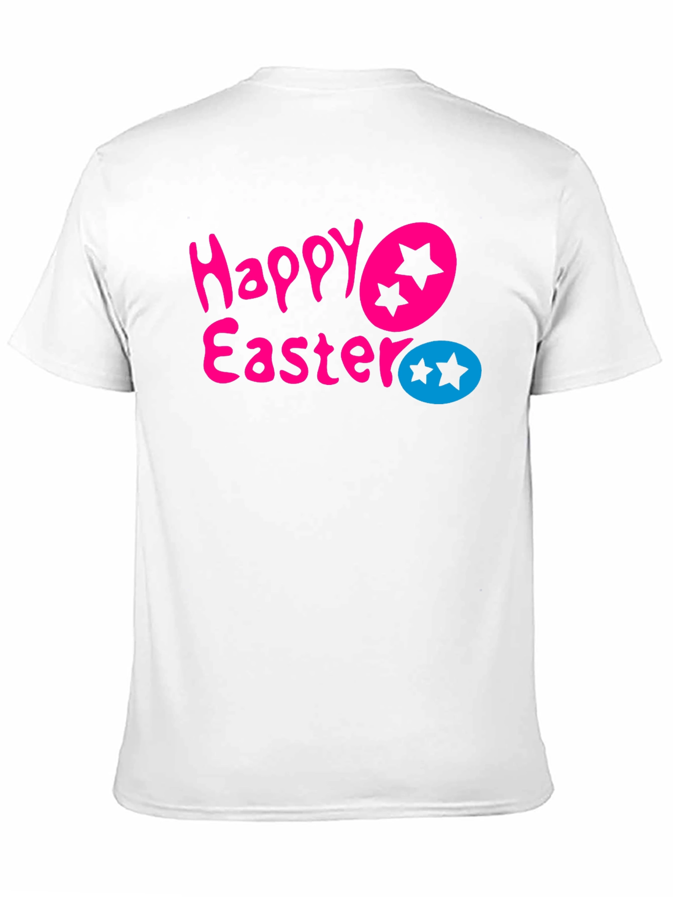 Happy Easter Star Egg Graphic Tee - Black T-Shirt