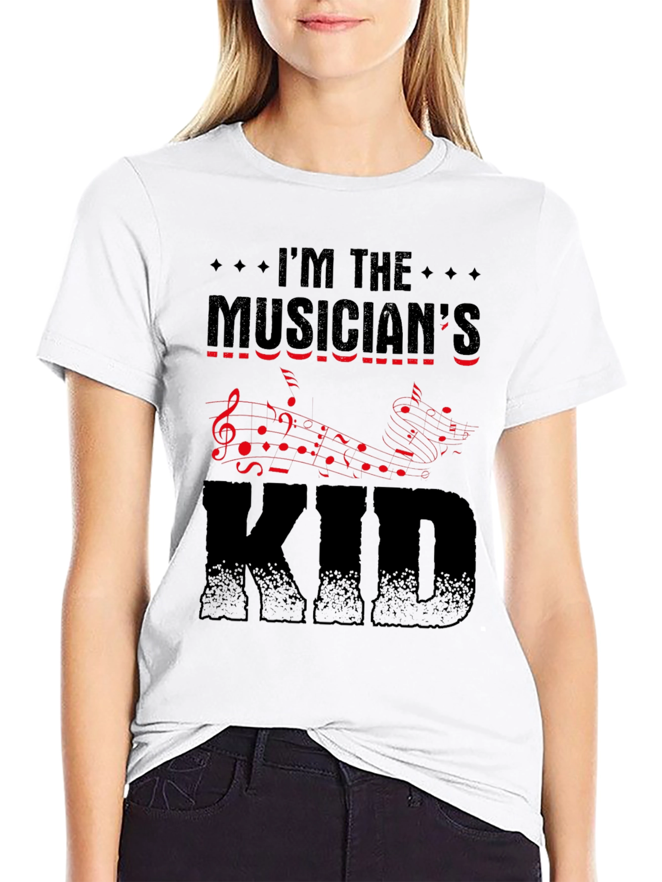 Musicians Kid Graphic Tee - Black