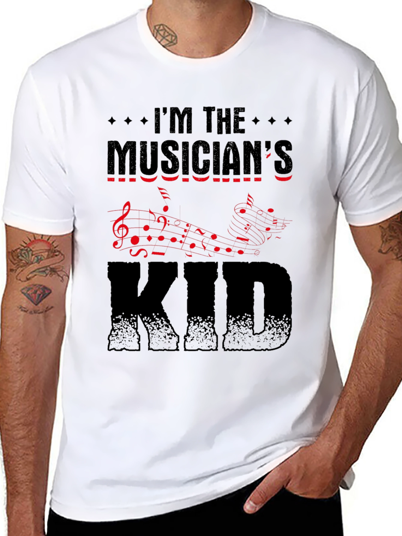 Musicians Kid Graphic Tee - Black