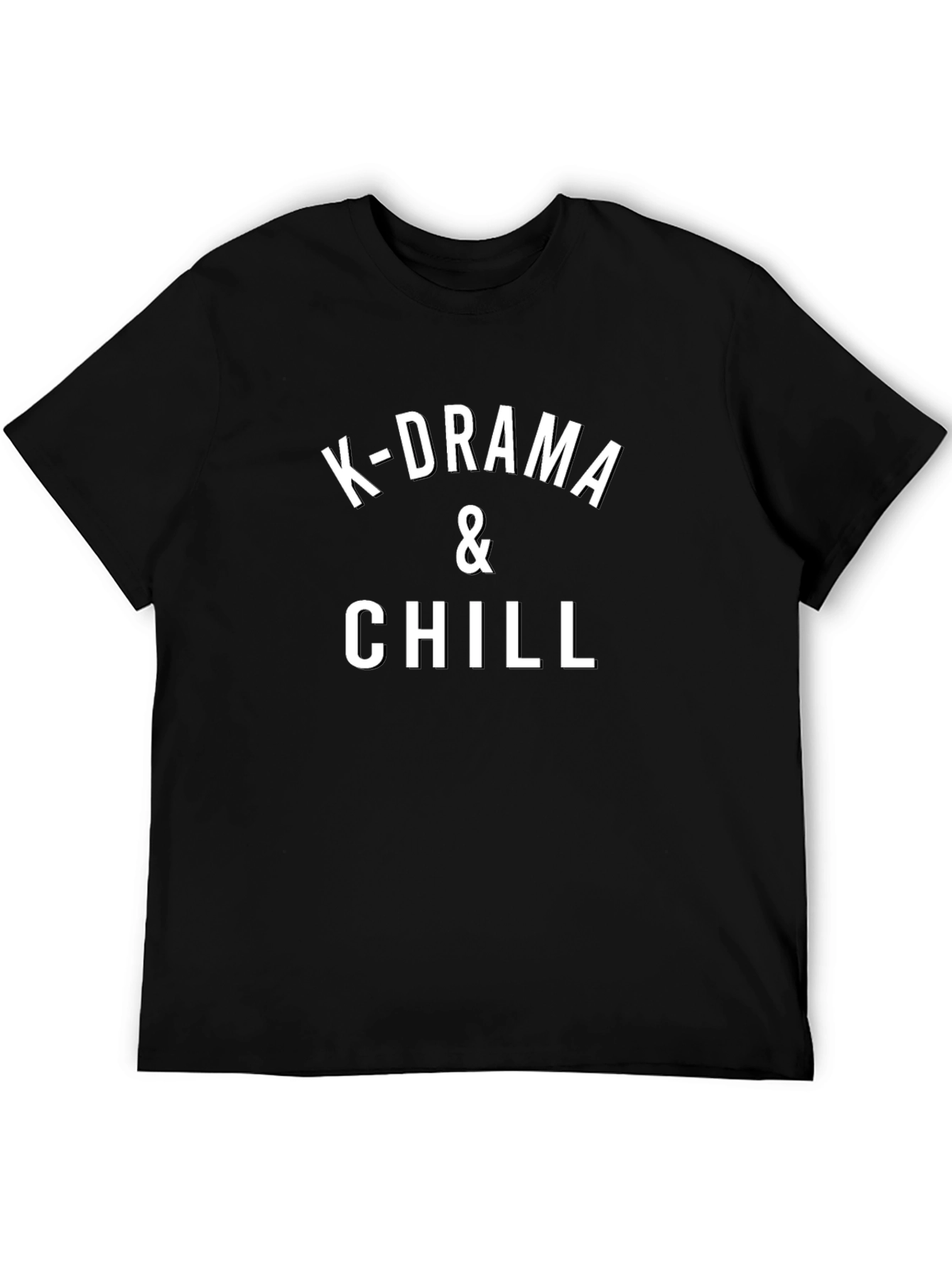 K-Drama & Chill Black T-Shirt