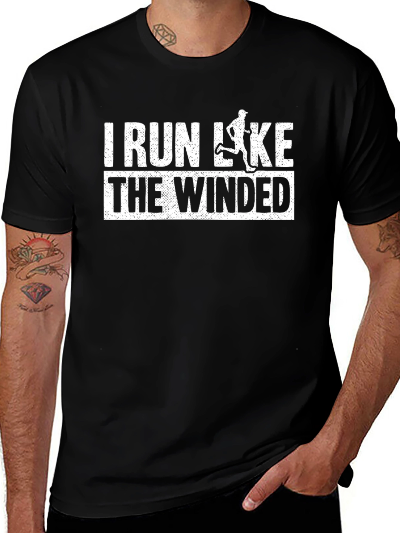 Funny Running T-Shirt: I Run Like The Winded