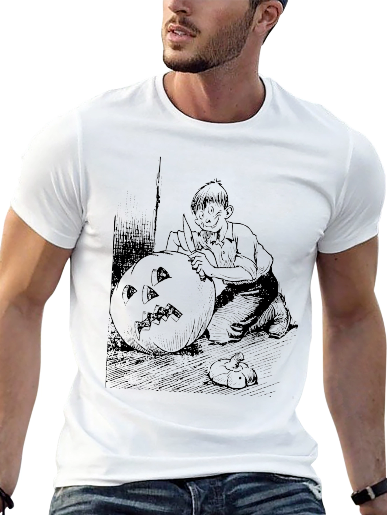 Halloween Carving T-Shirt - Spooky Season Tee