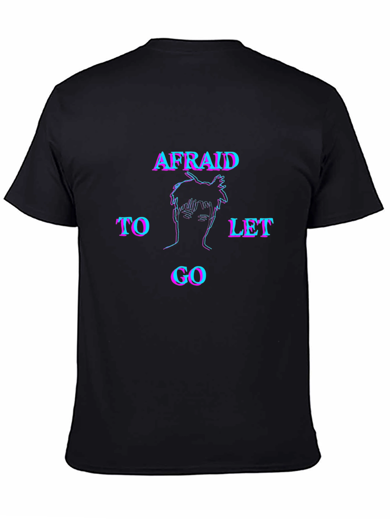 Afraid to Let Go Graphic Tee - Black Unisex