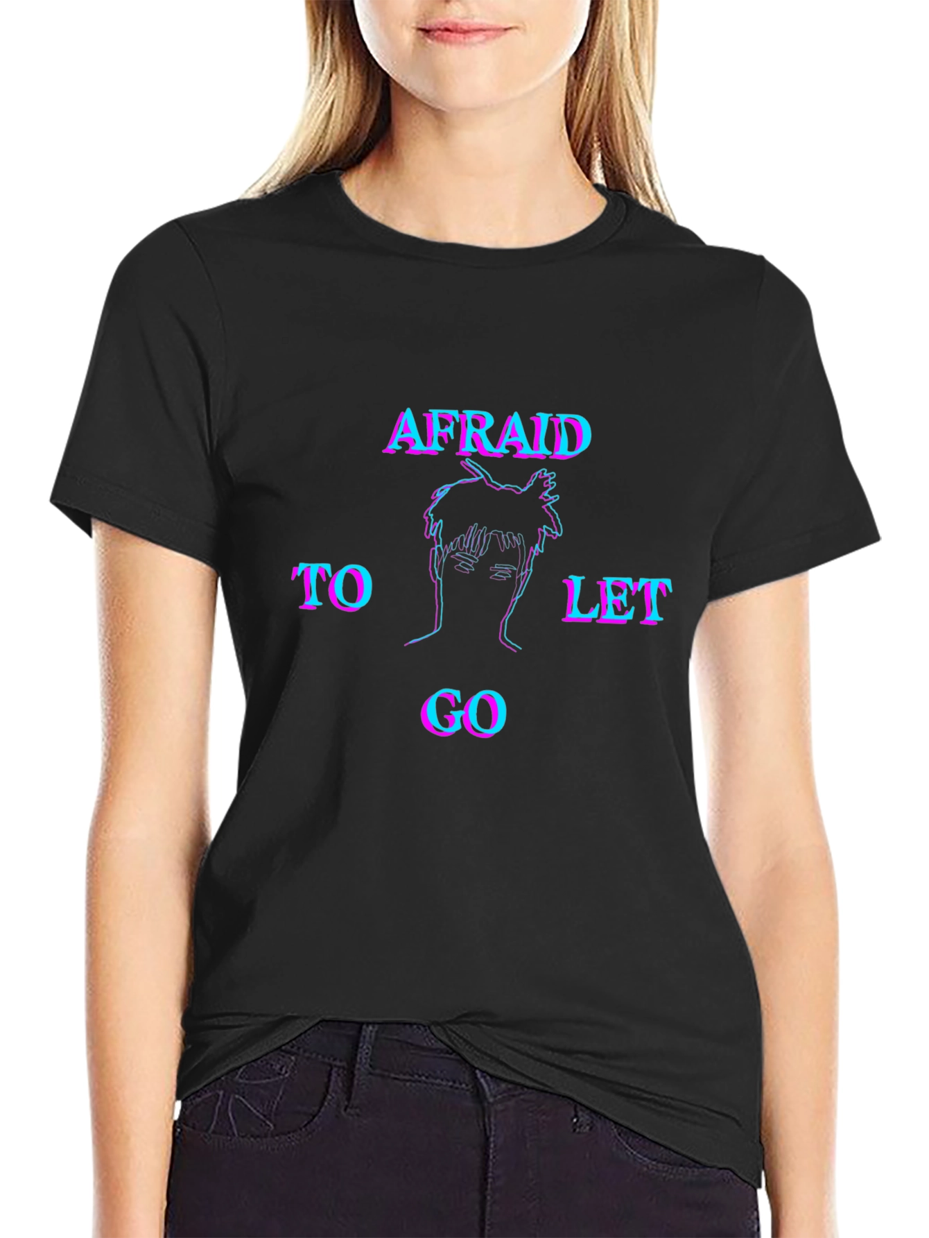 Afraid to Let Go Graphic Tee - Black Unisex